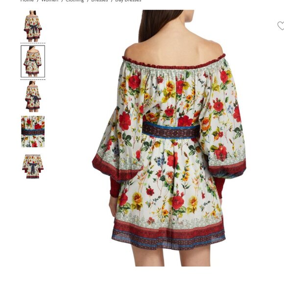 Alice + Olivia Floral Print Mini Dress Size: XS Rowen Mary Floral Fit USA Small - Picture 3 of 9